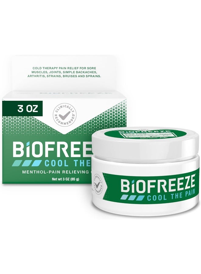 Biofreeze Pain Relief Cream, 3 oz. Jar - Image 1
